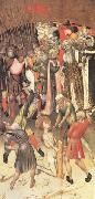 MARTORELL, Bernat (Bernardo) Two Scenes from the Legend of ST.George The Flagellation The Saint Dragged through the City (mk05) Sweden oil painting artist